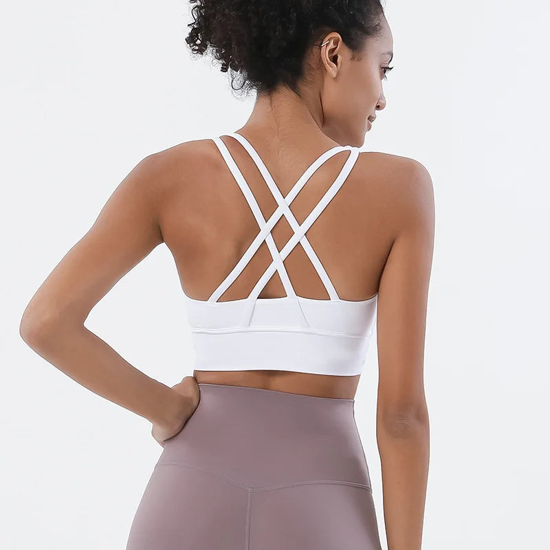 SOISOU Women's Cropped Bralette - Breathable Sports Bra in 25 Colors