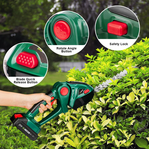 G Nadal 2-in-1 elektrische heggenschaar en grasmaaier – 20.000 RPM tuinschaar voor Makita 18V accu pin