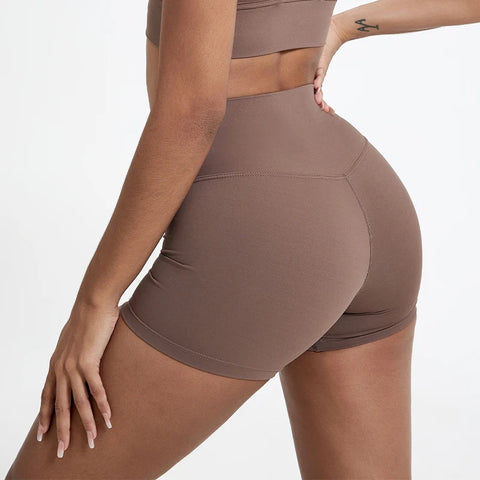 Hearuisavy High-Waist Butt-Lift Sports Shorts – Slim-Fit Yoga, Gym & Cycling Shorts for Women