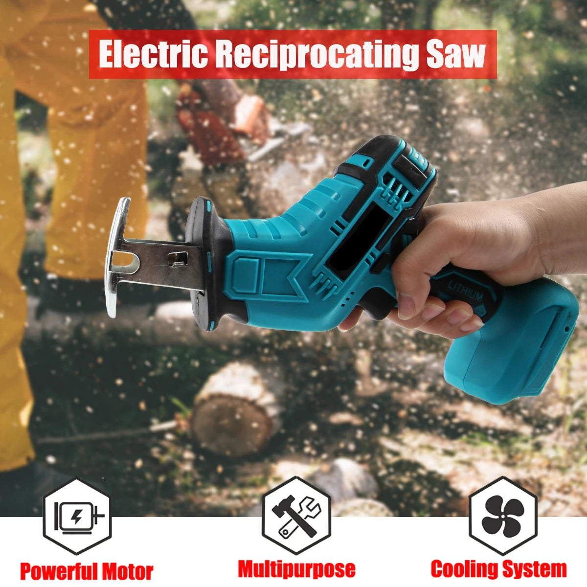 100mm kabellose elektrische Säbels äge 3000 U/min Metall Holz schneidwerk zeug mit variabler Geschwindigkeit elektrische Säge für Makita 18V Batterie