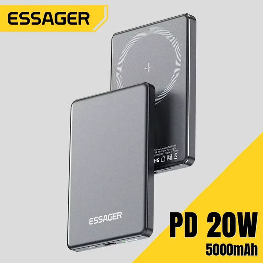 Essager Premium 65W Power Bank – 20000mAh Portable PD Fast-Charge