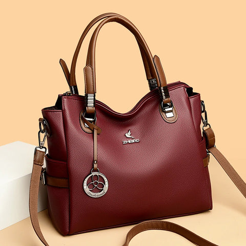 Luxury Soft Leather Shoulder Bag for Women