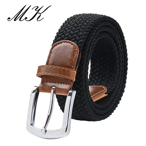 MaiKun Elastic Tactical Belt – Metal Pin Buckle Military Style for Men