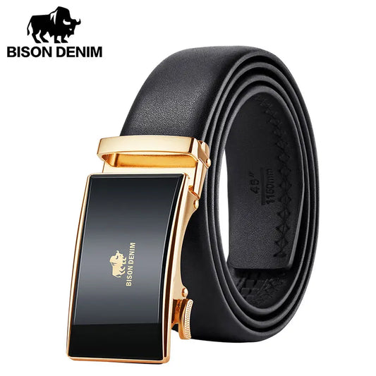 BISON DENIM Automatic Buckle Belt – Authentic Unisex Designer Style