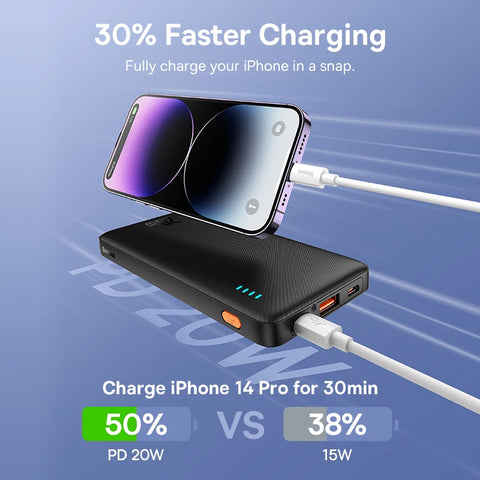 Baseus Airpow+ 20W Power Bank – 10000mAh/20000mAh Fast-Charge