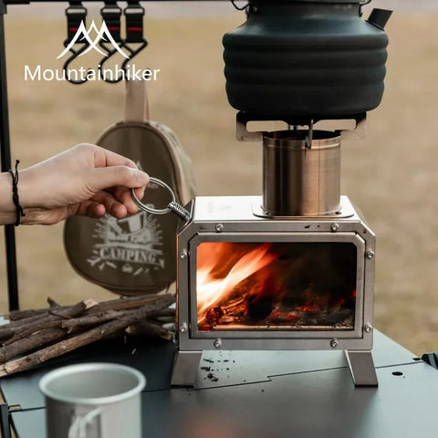 MOUNTAINHIKER Portable Wood Burner Stove for Outdoor Adventures