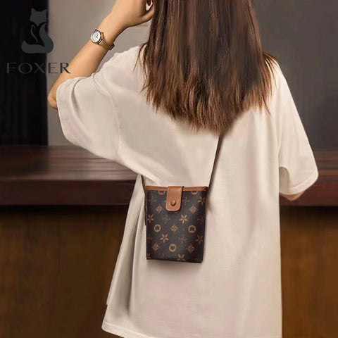 FOXER Women Mini Cellphone Bag - Chic Crossbody Purse for Every Occasion