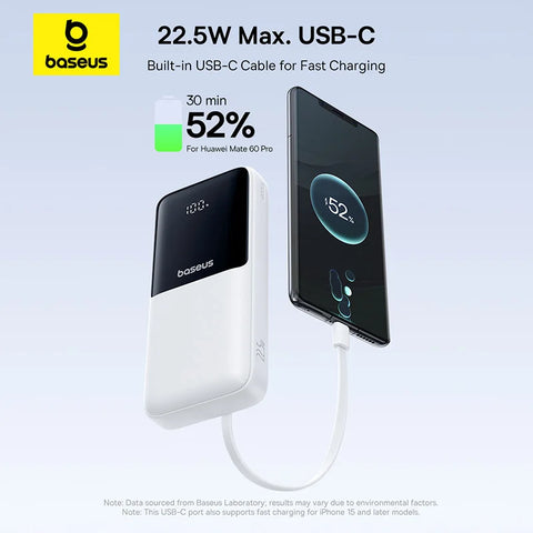 Baseus Volt 20000mAh Power Bank – 22.5W PD Fast-Charge