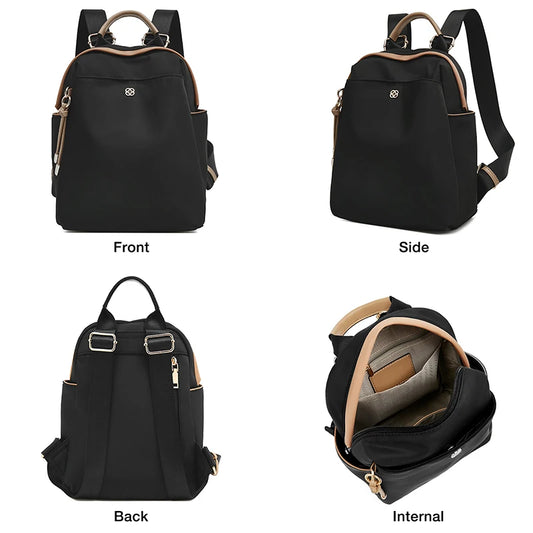 FOXER Small Lady Preppy Style Backpack - Chic High Capacity Handbag