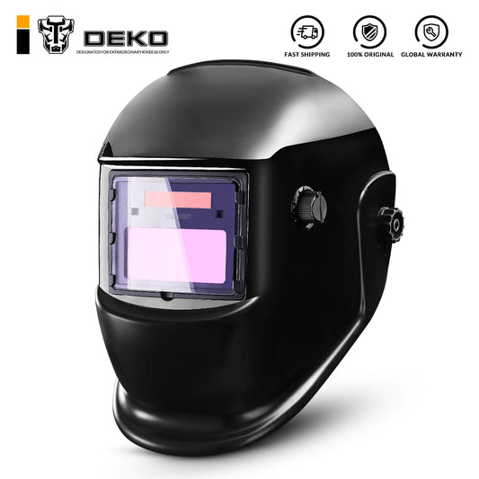 DEKO DKMZ350 Auto-Darkening Welding Helmet – Light-Filter Goggles for MIG, MMA & TIG Work