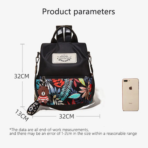 FOXER Girl Preppy Style High Capacity Backpack for Women