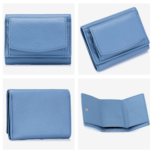 Zency Genuine Leather Wallet Case for Women - Stylish Mini Coin Purse & Card Holder