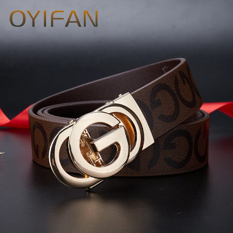Luxury Men’s Belt – Automatic Buckle Business & Casual Style