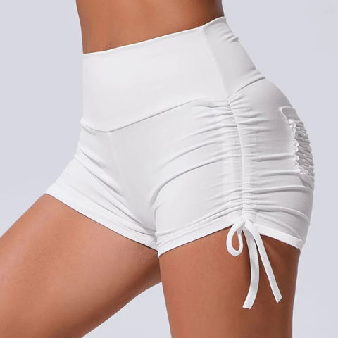 Hearuisavy High-Waist Push-Up Workout Shorts – Soft Gym & Yoga Shorts with Pocket for Women