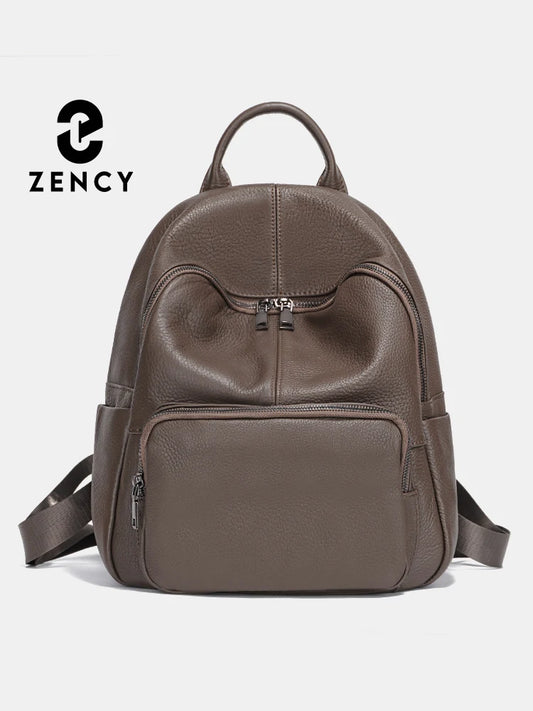Zency Women Backpack - 100% Genuine Leather Travel & Schoolbag