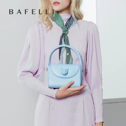 BAFELLI Women's 2025 Small Leather Handbags - Luxury Cat Crossbody