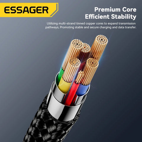 Essager Micro USB Cable 3M - 2A Fast Charging for Xiaomi, Realme, Samsung, Huawei Mobile Phones