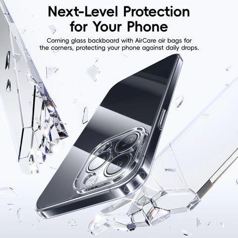 Baseus Tempered Glass Case for iPhone 16/15 Pro Max - Clear, Durable Corning Gorilla Glass Protection