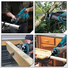 YOFIDRA 3000RPM Bürstenlose Säbelsäge Handheld Holz Metall Rohr Schneiden Elektrische Säge Kettensäge Werkzeug Für Makita Batterie Pin