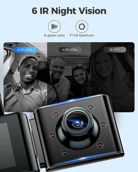 AZDOME 4K Dash Cam M550 Pro – Geavanceerde auto-DVR met wifi, gps en nachtzicht