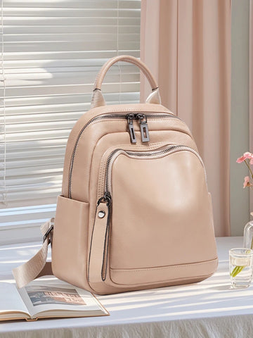 Zency 100% Genuine Leather Stylish Backpack for Women