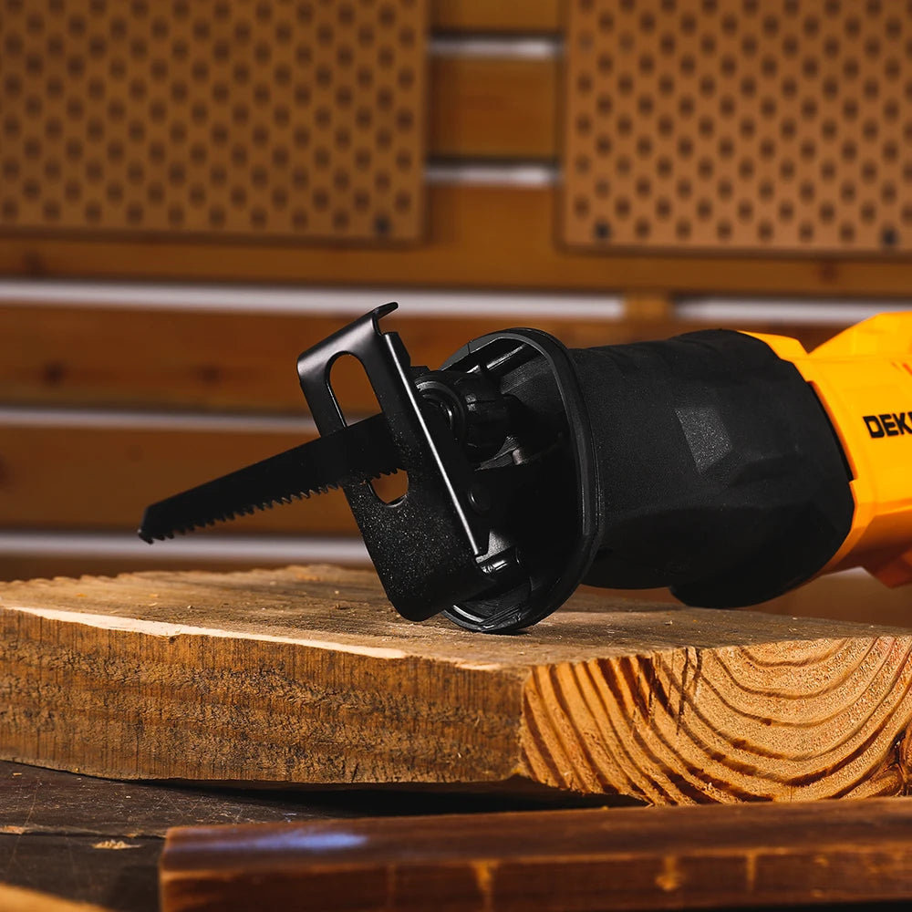 DEKO DKRS710G20 710W Electric Reciprocating Saw – Includes Blades for Woodworking & DIY