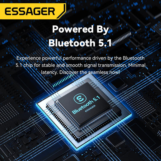 Essager Bluetooth 5.1 Audio Adapter - 2-in-1 Receiver & Transmitter for TV, Car & Earphones