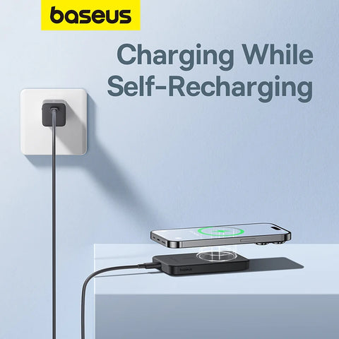 Baseus Core 5000mAh Magnetic Power Bank – Mini Wireless & 20W Wired Fast-Charge