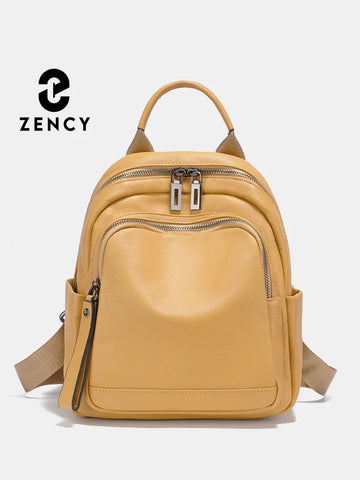 Zency 100% Genuine Leather Stylish Backpack for Women