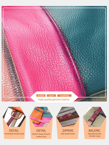 Zency Women's Stylish Genuine Leather Backpack