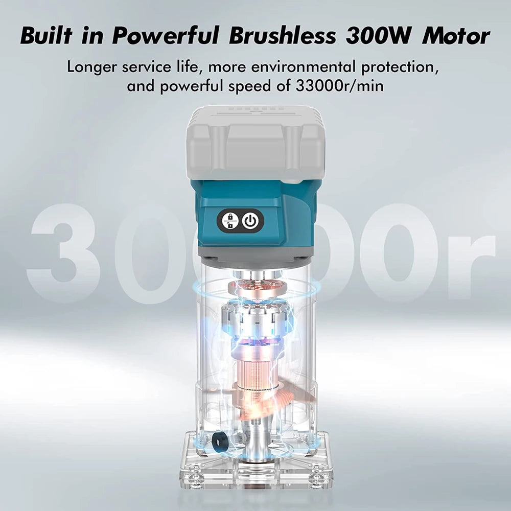 Bürstenloser Holz fräser Holz schneider Maschine elektrischer Hands ch neider Zimmerei Werkzeug Holz bearbeitung Trimmen für Makita 18V Batterie