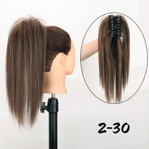Synthetic Claw Clip Ponytail Hair Extensions 16Inch