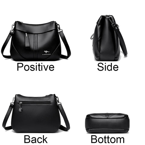 Luxury Soft Cowhide Leather Tote Bag for Women