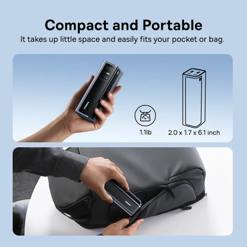 Baseus Ultra 145W Power Bank – 20800mAh PD Fast-Charge with Digital Display