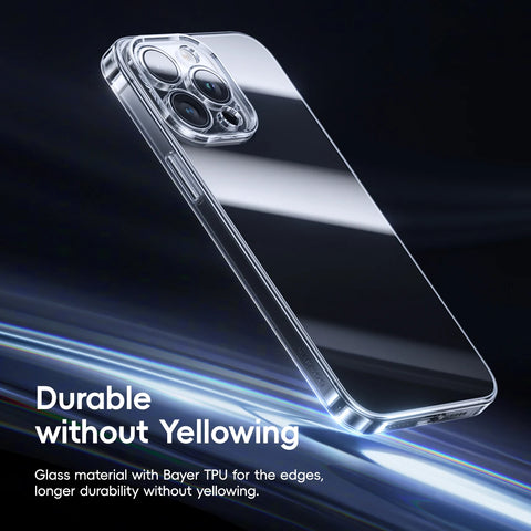 Baseus Tempered Glass Case for iPhone 16/15 Pro Max - Clear, Durable Corning Gorilla Glass Protection