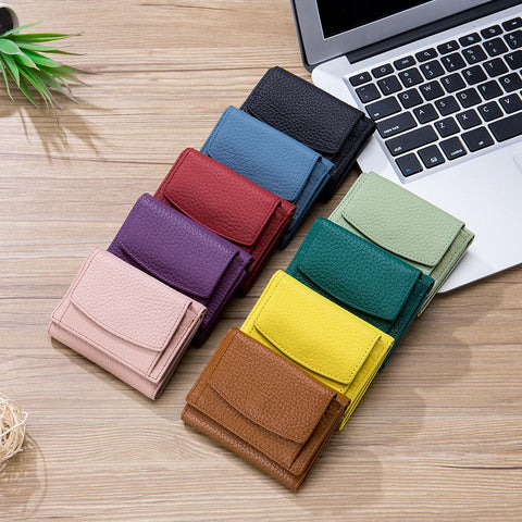 Zency Genuine Leather Wallet Case for Women - Stylish Mini Coin Purse & Card Holder