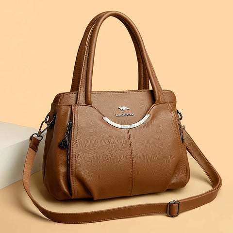 2024 Multi Pocket Women's Handbag - Luxury Soft Leather Tote