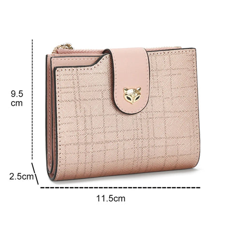 FOXER 2025 Cowhide Leather Women's Mini Clutch Wallet