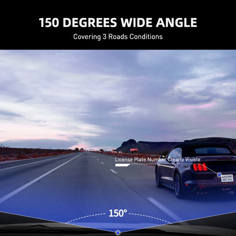 AZDOME M01 Pro Dash Cam – 3" IPS Screen 1080P Dual-Channel Car DVR with ADAS & Parking Mode
