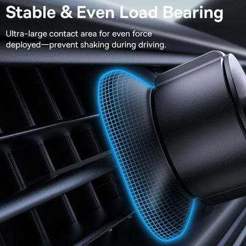 Baseus Gravity Air Vent Phone Holder for iPhone, Samsung, Xiaomi & Huawei - Metal Design, Secure & Versatile