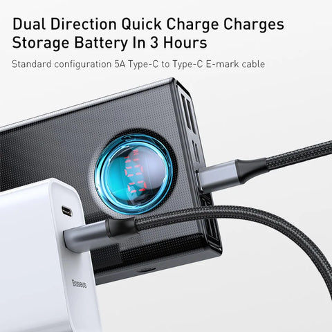 Baseus Max 65W Power Bank – 30000mAh PD Quick-Charge