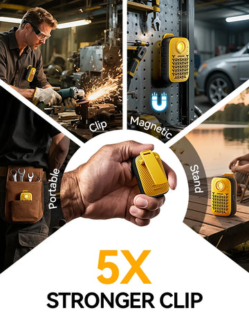 Joyroom Wearable Bluetooth Speakers - IP67 Waterproof, Clip-On Design, Clean Stereo Sound, Wireless 5.4