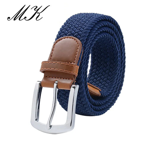MaiKun Elastic Tactical Belt – Metal Pin Buckle Military Style for Men