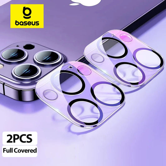 Baseus Camera Lens Protector 2PCS Tempered Glass for iPhone 16 15 Pro Max 13 Plus 12 Pro Max