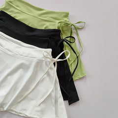 Sports Yoga Skirt for Women - Quick-Dry Badminton & Tennis Skirt with Pockets and Side Split