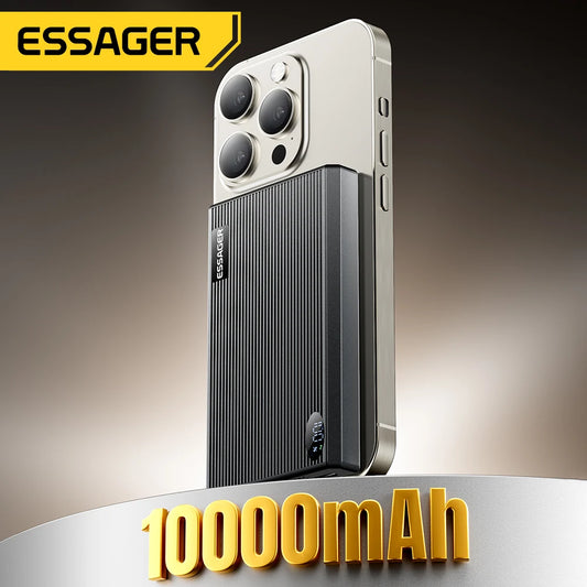 Essager Ultra Magnetic 20W Power Bank – 10000mAh Thin Wireless Fast-Charge