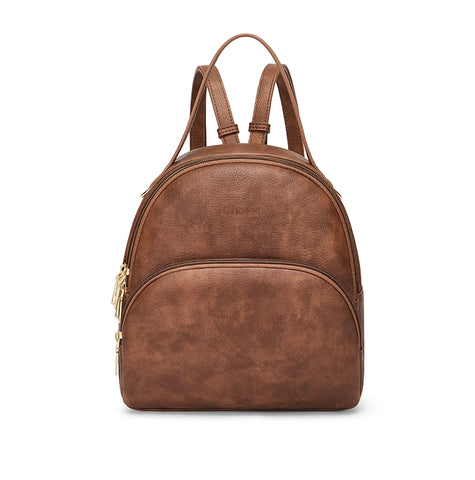 Cnoles Fashion Designer Backpack for Women - Small Leather Rucksack for School & Travel