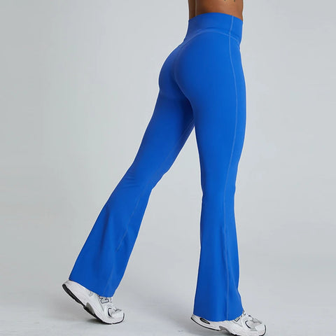 Hearuisavy Flared Sports Leggings – Ademende dans- en fitnessbroek met klokbodem voor dames