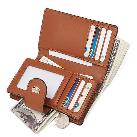 FOXER Women's Elegant Signature Card Holder Wallet - High Capacity, Stylish Gift