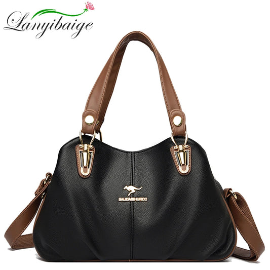 Luxury Retro Leather Crossbody Handbag for Women 2023